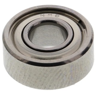 NMB Double Row Deep Groove Ball Bearing Shielded Martensitic Stainless Steel Cage 4 mm ID, 10 mm OD DDL-1040ZZRA1P25LY121
