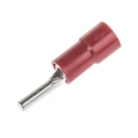 RS PRO Insulated Tin Crimp Pin Connector 22 AWG to 16 AWG, 1.9 mm Pin Diameter, 9 mm Pin Length, Red 613-9621