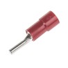 RS PRO Insulated Tin Crimp Pin Connector 22 AWG to 16 AWG, 1.9 mm Pin Diameter, 9 mm Pin Length, Red 613-9621