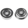NMB 1 Row Ball Bearing 3 mm ID, 10 mm OD, 4 mm Width Shielded Stainless Steel Double Row Deep Groove DDRF-1030ZZRA1P25LY121