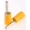 RS PRO Insulated Tin Crimp Pin Connector, 12 AWG to 10 AWG, 2.8 mm Pin Diameter, 14 mm Pin Length, Yellow 613-9665