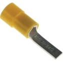 RS PRO Insulated Crimp Blade Terminal 14 mm Blade Length, 12 AWG to 10 AWG, Yellow 613-9823