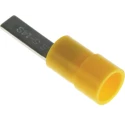RS PRO Insulated Crimp Blade Terminal 14 mm Blade Length, 12 AWG to 10 AWG, Yellow 613-9823