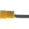 RS PRO Insulated Crimp Blade Terminal 14 mm Blade Length, 12 AWG to 10 AWG, Yellow 613-9823