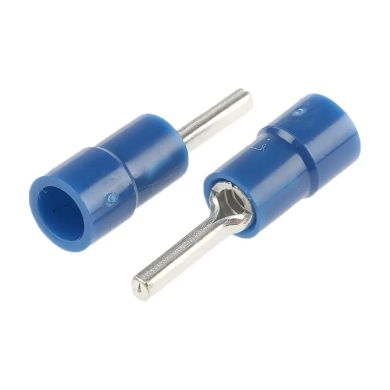RS PRO Insulated Tin Crimp Pin Connector 16 AWG to 14 AWG Vinyl Insulation 1.9 mm Pin Diameter 10 mm Pin Length 613-9873