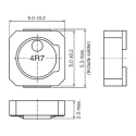 TDK Shielded Wirewound Surface Mount Inductor with Ferrite Core 10 μH ±20/±30 % 1.56 A Idc VLCF5020T-100MR87