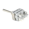 APEM Industrial Toggle Switch Panel Mount On-Off-On DPDT Solder Terminal 24 V DC 250 V AC 647H/2-5RS