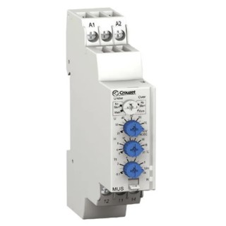 Crouzet Monitoring Relay 1 Phase SPDT DIN Rail Mount Voltage Control Relay 48V AC/DC 84872141
