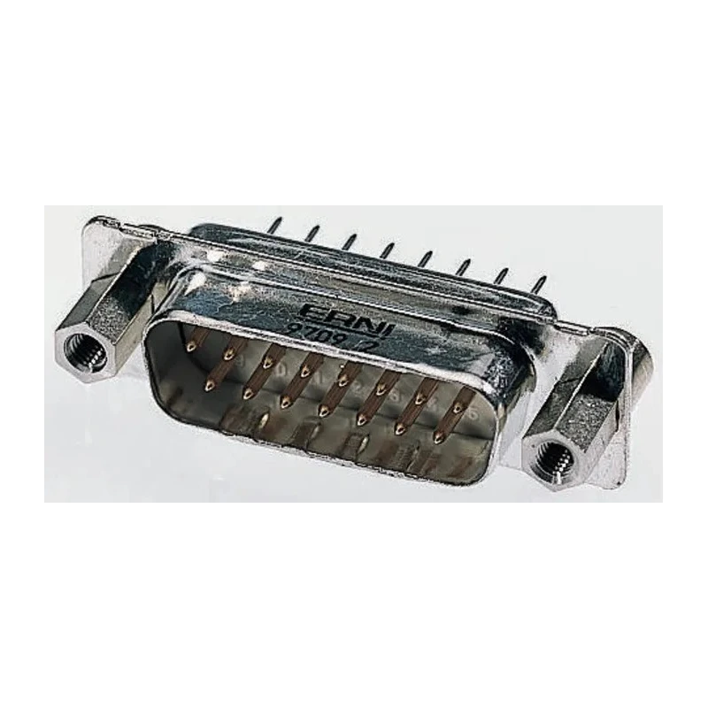 Provertha TMC 25 Way Straight 2.84 mm Pitch Through Hole D-Sub Connector with 4 to 40 Screw Lock Male 023158