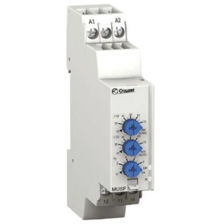 Crouzet Monitoring Relay 1 Phase 20 to 80 VAC/VDC Monitor Range SPDT DIN Rail Mount 24 V AC 24 to 48 V DC 84872151