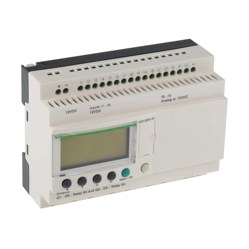 Schneider Electric Zelio Logic Series Logic Module 16 Inputs Analogue Digital, 10 Relay Outputs 12V dc SR3B261JD