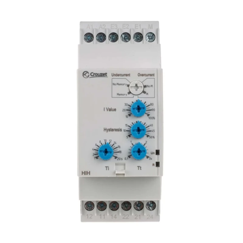 Crouzet Monitoring Relay 3 Phase DPDT DIN Rail 0.1A to 10A 24 V dc 240V ac 84871130