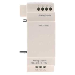 Schneider Electric Zelio Logic Series I/O Module, 2-Input Analogue Input, 2 Outputs Analogue Output, 24V DC, DIN Rail PT100