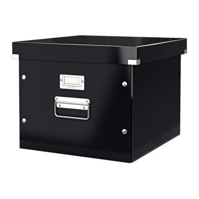 Leitz Black A4 Archive Box, Fibreboard, Dimensions 282 mm H x 356 mm W x 370 mm D W356mm