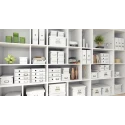 Leitz Black A4 Archive Box, Fibreboard, Dimensions 282 mm H x 356 mm W x 370 mm D W356mm