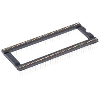 E-TEC 1.78 mm Pitch Vertical 64 Way Through Hole Turned Pin Open Frame DIL Socket 3A SDS-232-S075-95