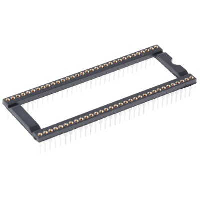 E-TEC 1.78 mm Pitch Vertical 64 Way Through Hole Turned Pin Open Frame DIL Socket 3A SDS-232-S075-95