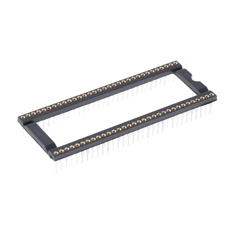 E-TEC 1.78 mm Pitch Vertical 64 Way Through Hole Turned Pin Open Frame DIL Socket 3A SDS-232-S075-95