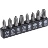 RS PRO Phillips, Pozidriv Screwdriver Bit Set 8 Pieces Chrome Vanadium Steel 25 mm Drive 615-9192