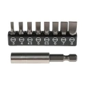 RS PRO Hex, Phillips, Slotted, Torx Screwdriver Bit Set 32 Pieces, Chrome Molybdenum Vanadium Steel, 1/4in Drive 615-9209