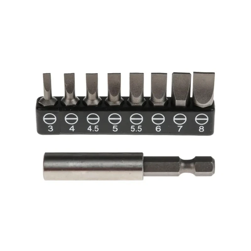 RS PRO Hex, Phillips, Slotted, Torx Screwdriver Bit Set 32 Pieces, Chrome Molybdenum Vanadium Steel, 1/4in Drive 615-9209