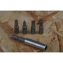 RS PRO Hex, Phillips, Slotted, Torx Screwdriver Bit Set 32 Pieces, Chrome Molybdenum Vanadium Steel, 1/4in Drive 615-9209
