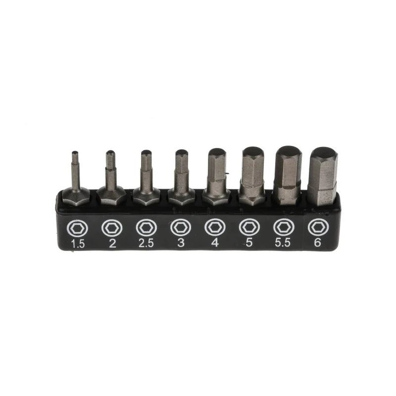 RS PRO Hex, Phillips, Slotted, Torx Screwdriver Bit Set 32 Pieces, Chrome Molybdenum Vanadium Steel, 1/4in Drive 615-9209