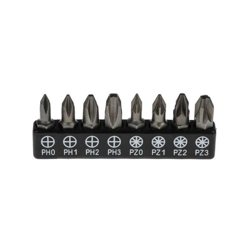 RS PRO Hex, Phillips, Slotted, Torx Screwdriver Bit Set 32 Pieces, Chrome Molybdenum Vanadium Steel, 1/4in Drive 615-9209