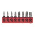 RS PRO Torx Screwdriver Bit Set 8 Pieces Chrome Vanadium Steel, 25 mm Drive Size 615-9215