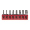 RS PRO Torx Screwdriver Bit Set 8 Pieces Chrome Vanadium Steel, 25 mm Drive Size 615-9215