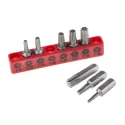 RS PRO Torx Screwdriver Bit Set 8 Pieces Chrome Vanadium Steel, 25 mm Drive Size 615-9215