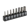 RS PRO Hex, Hex Screwdriver Bit Set 8 Pieces Chrome Vanadium Steel Molybdenum Steel 25mm 615-9221