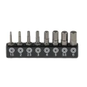 RS PRO Hex, Hex Screwdriver Bit Set 8 Pieces Chrome Vanadium Steel Molybdenum Steel 25mm 615-9221