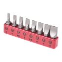 RS PRO Hex Slotted Screwdriver Bit Set 8 Pieces Chrome Vanadium Molybdenum Steel 25mm 615-9243