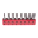 RS PRO Hex Slotted Screwdriver Bit Set 8 Pieces Chrome Vanadium Molybdenum Steel 25mm 615-9243