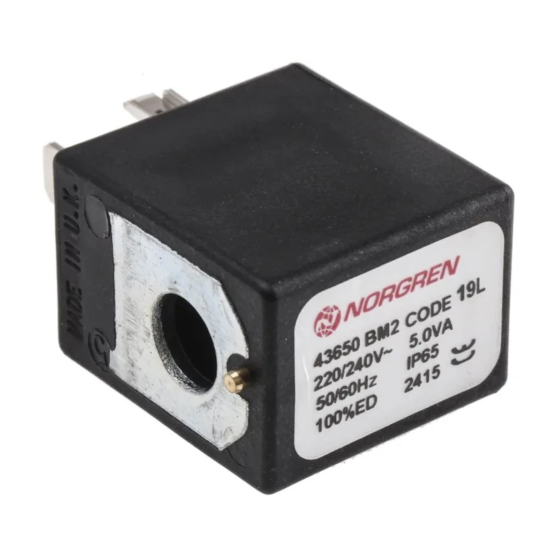 Norgren Replacement Solenoid Valve Coil Series V60-63 220V AC, 240V AC V10626-A19L