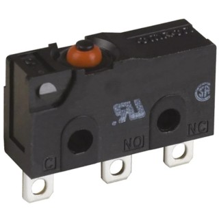Omron Pin Plunger Micro Switch, Solder Terminal, 3A 30V dc SPDT IP67 D2SW-3H