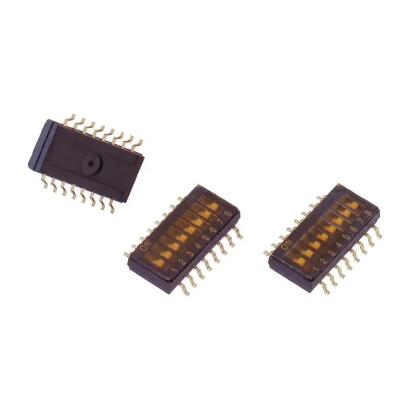 Omron Ultra Low Profile Half Pitch Slide Rotary Coded DIP Switch Surface Mount A6H-4102