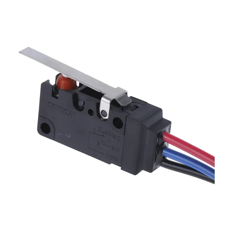 Omron Aratas Hinge Lever Micro Switch Pre-Wired Terminal 5A 250V AC 30V DC SPDT IP67 D2VW-5L1-1M(D)(CHN)