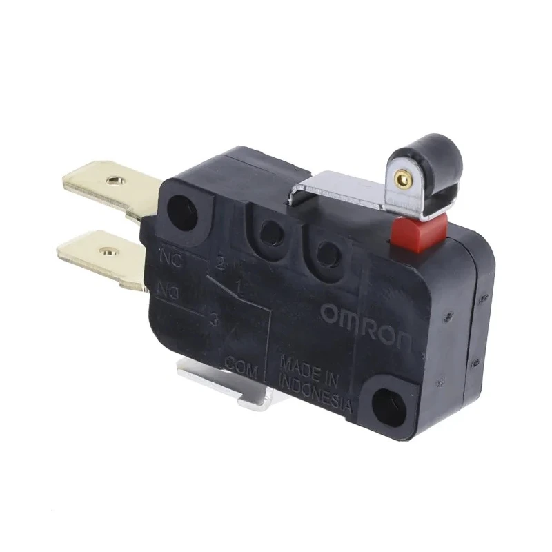 Omron Short Roller Lever Micro Switch, Tab Terminal, 16A, 250 V AC/DC, SPDT, IP40 D3V-165-1C5