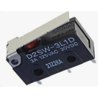 Omron Sealed Miniature Hinge Lever Micro Switch, PCB Terminal, 3A 250V AC, 30V DC, SPDT, IP67 D2SW-3L1D