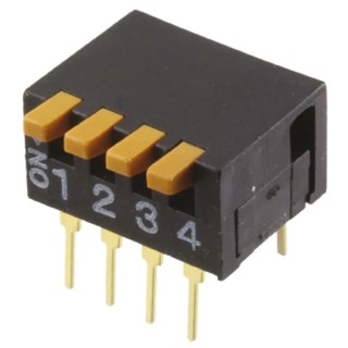 Omron Aratas Piano Rotary Coded DIP Switch Through Hole A6DR-4100