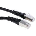 Roline Cat6 Ethernet Cable 8 Core Shielded Screened PVC Jacket Black 10 m 