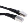 Roline Cat6 Ethernet Cable 8 Core Shielded Screened PVC Jacket Black 10 m