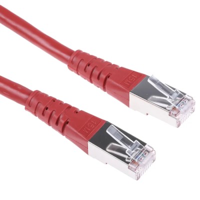 Roline Cat6 Ethernet Cable 8 Core, Red, 15 m Shielded Screened PVC Cat6 