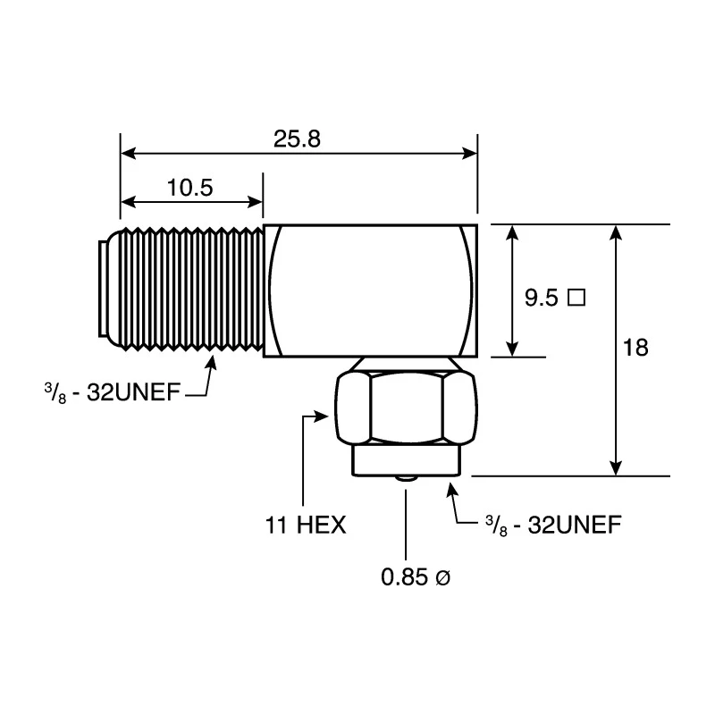 TE Connectivity Right Angle RF Adapter Coaxial Socket to Coaxial Socket Panel Mount 1GHz Nickel Plated 18mm 5-1634537-1