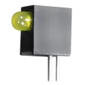 Kingbright Yellow Right Angle PCB LED Indicator 3 mm (T-1) 2.5 V Single Colour L-710A8EW/1YD