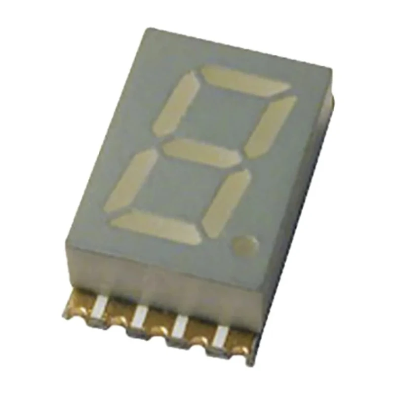 Kingbright 1 Digit 7 Segment LED Display Anode Red 27mcd Right Side 7.6 mm KCSA03-105