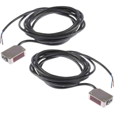 Omron Through Beam Photoelectric Sensor Block Type Stainless Steel Housing IP69K 15 m Detection Range PNP Output E3ZM-T81 2M