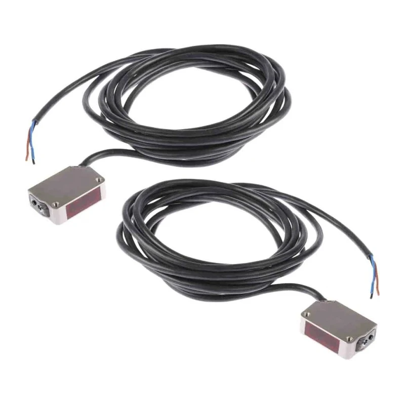 Omron Through Beam Photoelectric Sensor Block Type Stainless Steel Housing IP69K 15 m Detection Range PNP Output E3ZM-T81 2M
